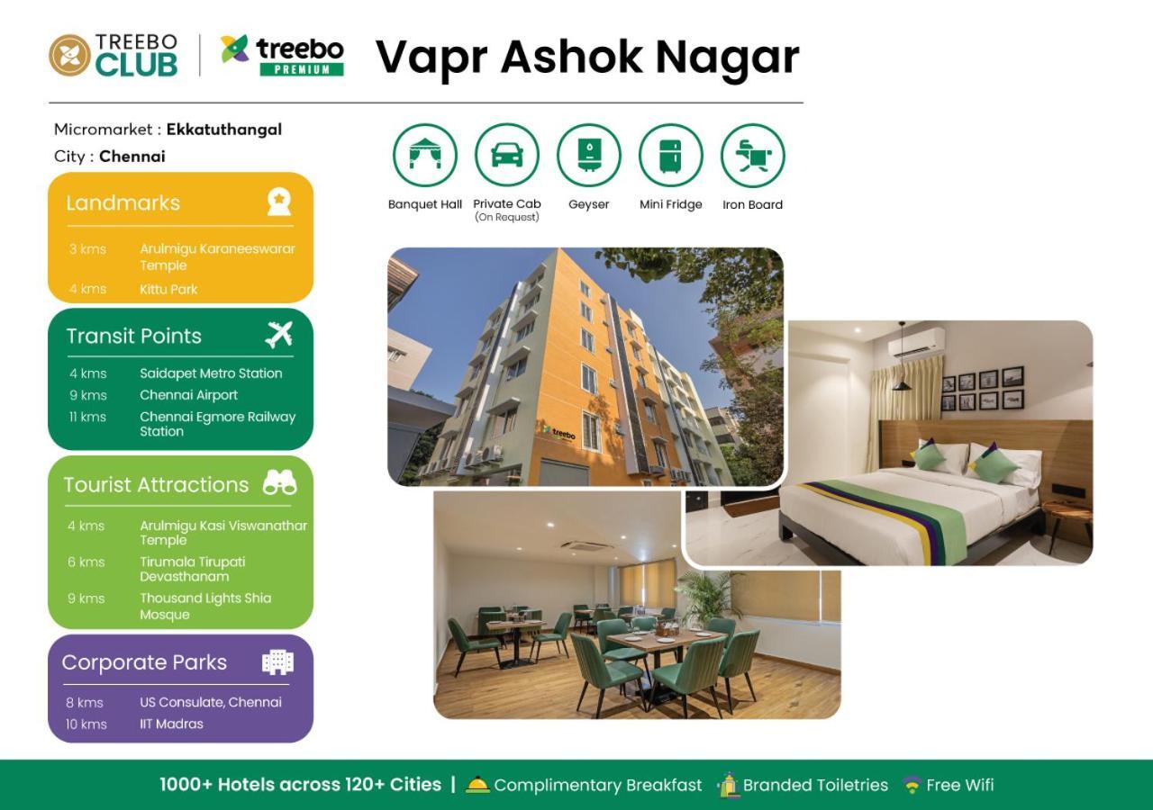 Treebo Premium Vapr Ashok Nagar Hotel Chennai Exterior foto